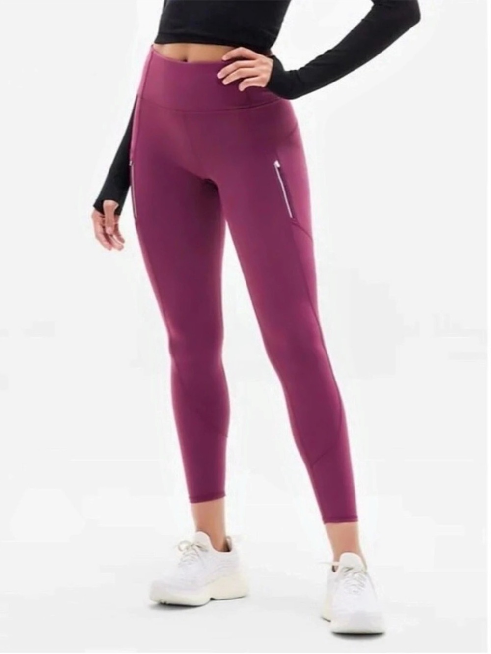 Athleta Rainier High Rise Tights in Plum Purple! Brand New!!